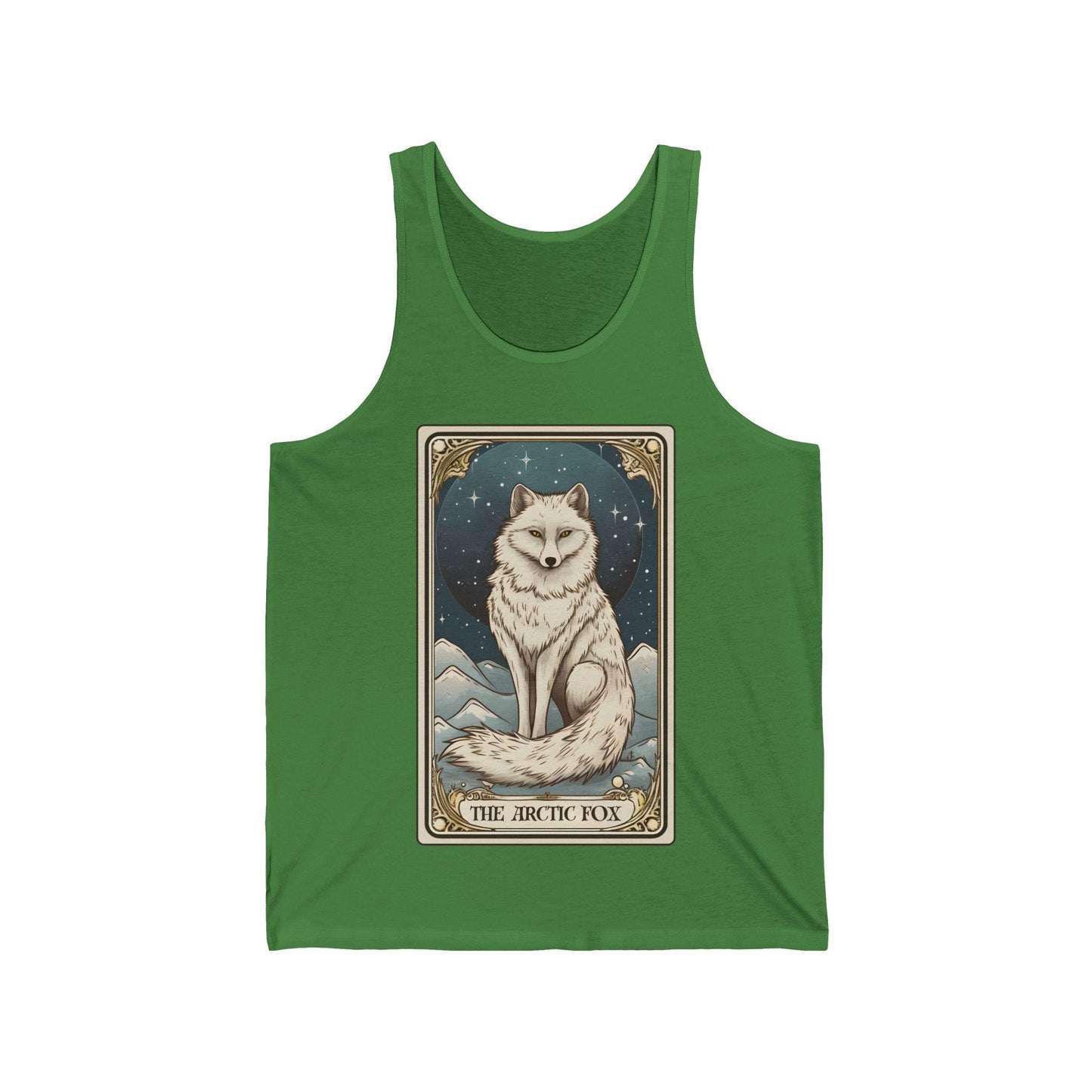 The Arctic Fox Tarot Card Tank Top, White Fox Shirt Arctic Fox