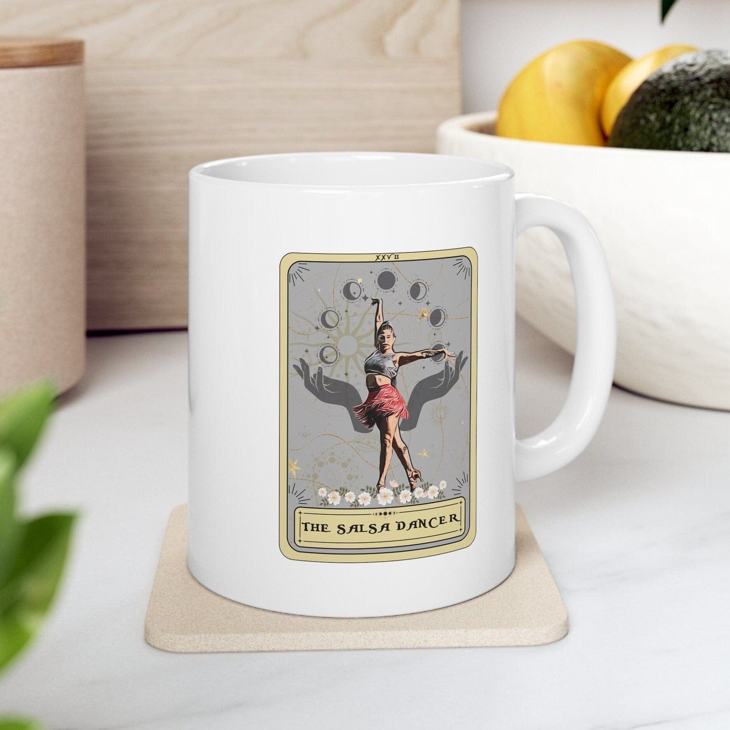 The Salsa Dancer Tarot Card Mug, Salsa Dancing