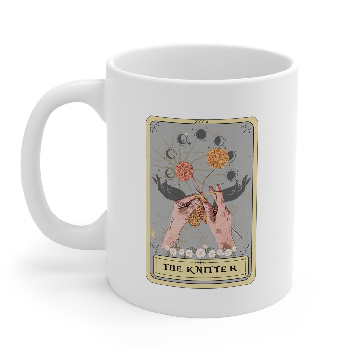 The Knitter Tarot Card Mug, Knitting