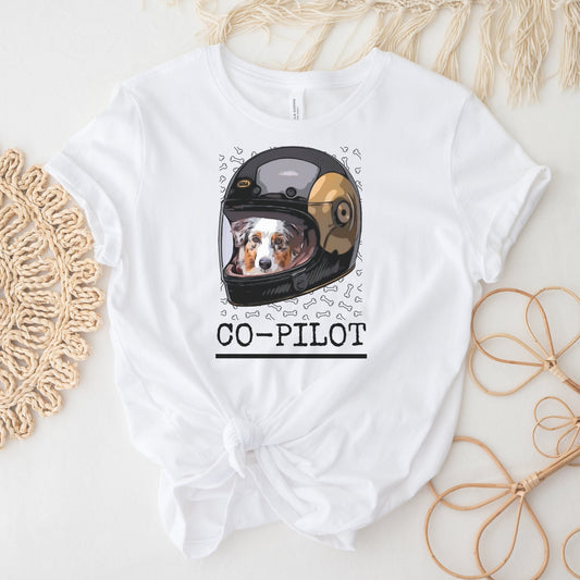 Australian Shepherd "Dog is My Copilot" Shirt