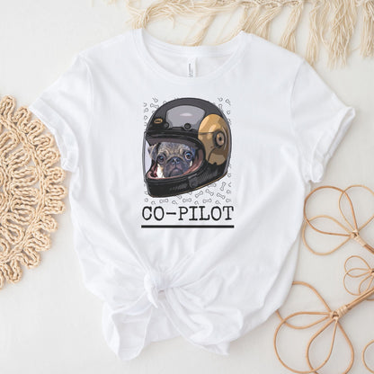 Pug "Dog is My Copilot" Shirt