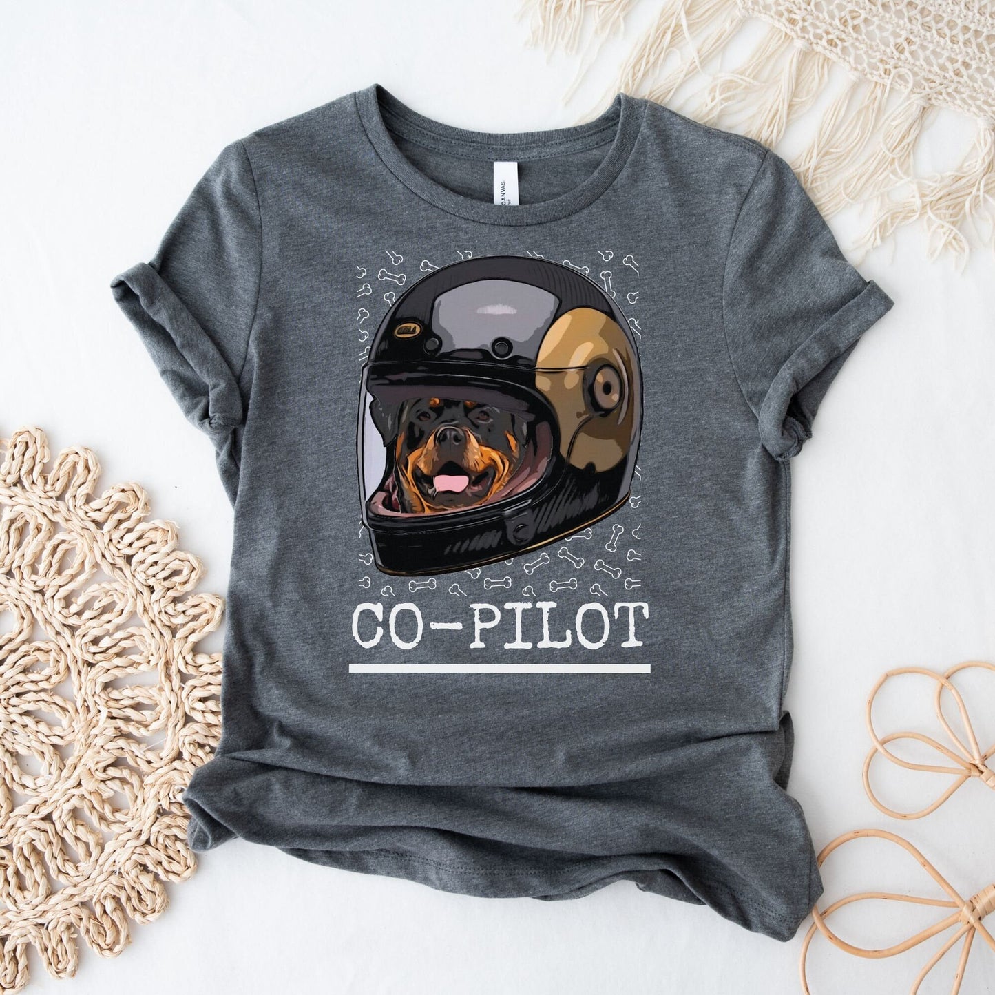 Rottweiler Shirt "Dog is My Co-pilot"