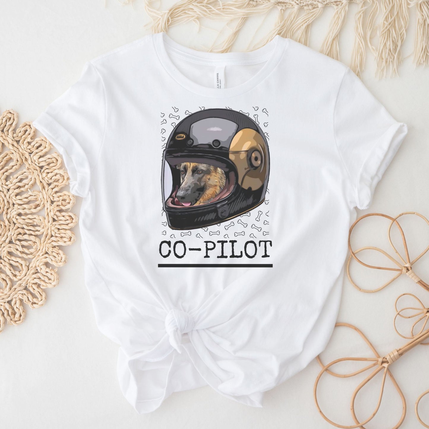 German Shepherd "Dog is My Co-pilot" Shirt