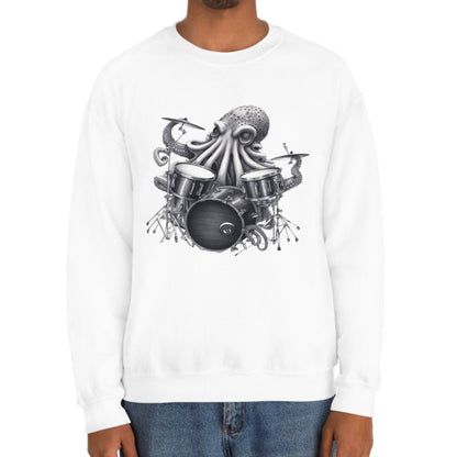 Octopus Playing Drums Sweatshirt Drummer