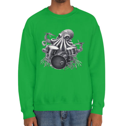 Octopus Playing Drums Sweatshirt Drummer