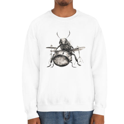 Cockroach Playing Drums Sweatshirt