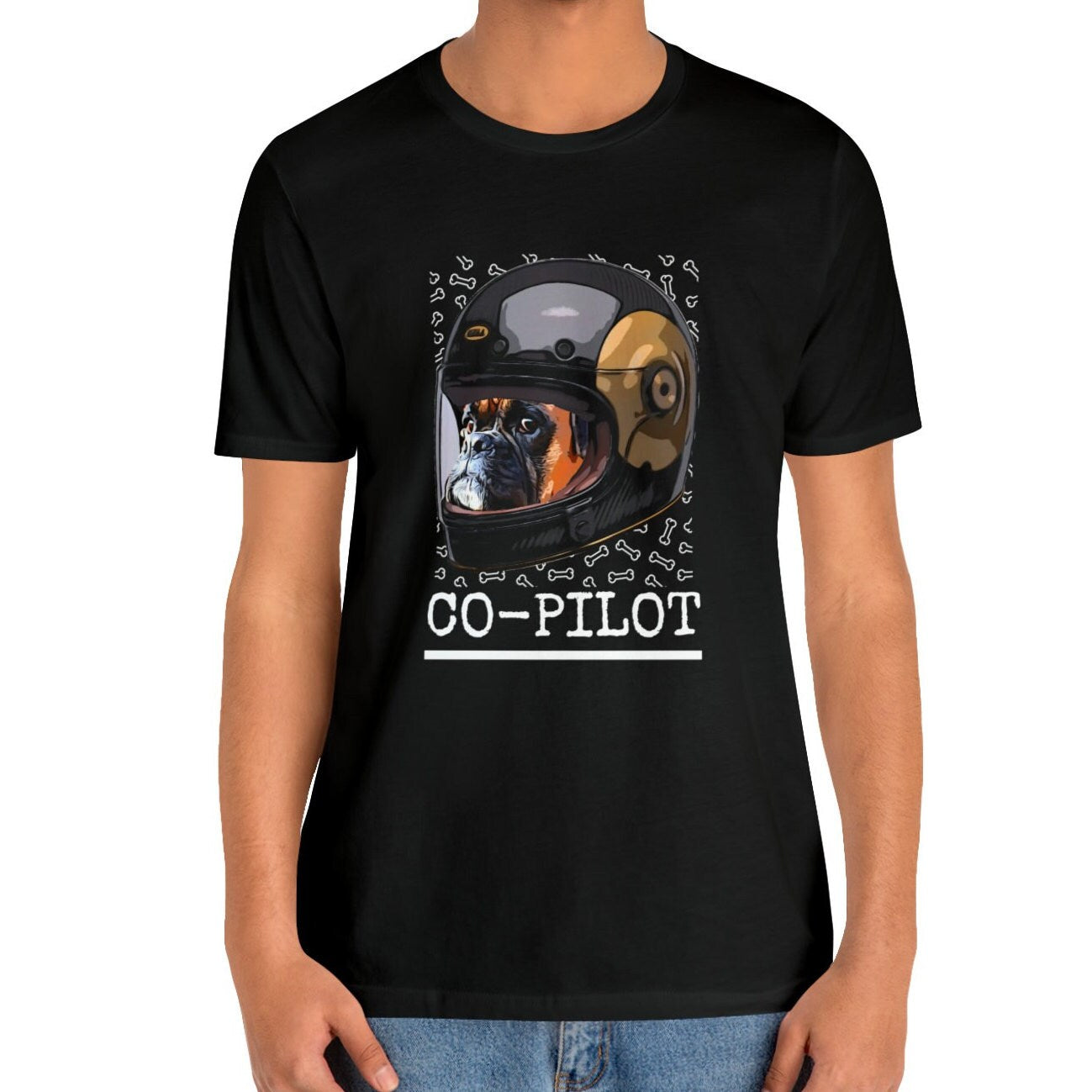 Boxer Dog Shirt "Dog is My Co-pilot"