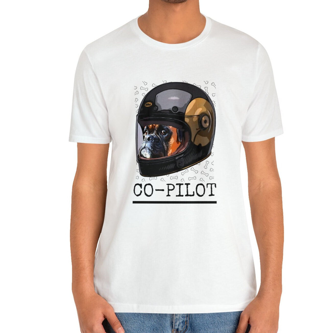 Boxer Dog Shirt "Dog is My Co-pilot"