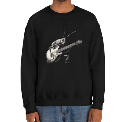 Cockroach Playing Guitar Sweatshirt