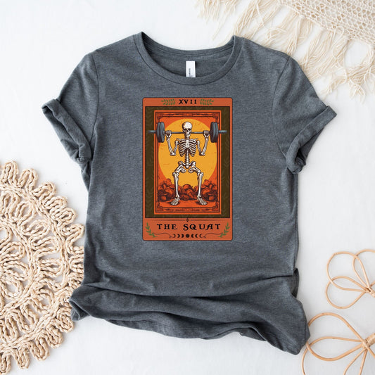 The Squat Tarot Card Shirt Bodybuilder Weightlifting