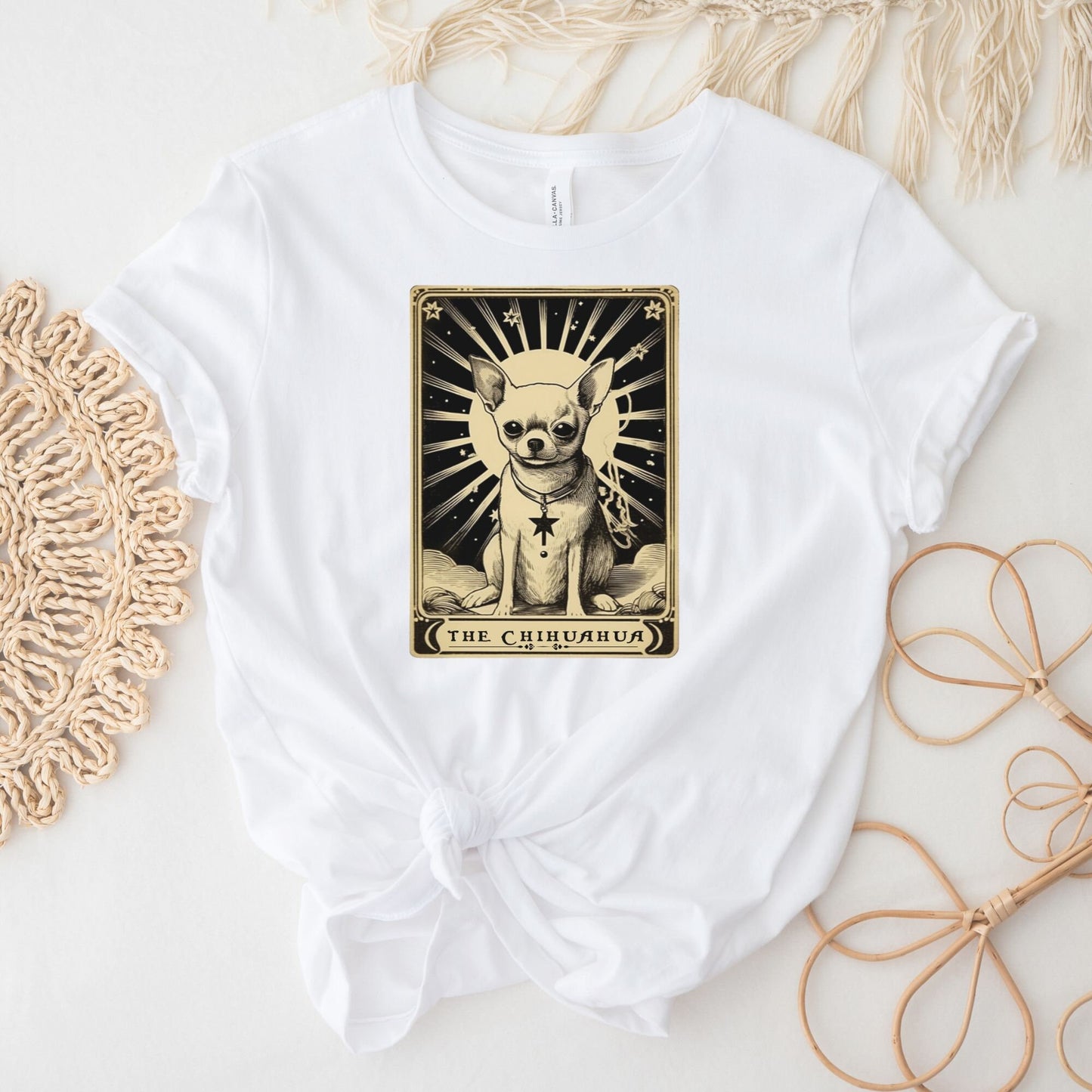 Chihuahua Vintage Tarot Card Shirt