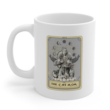 The Cat Mom Tarot Card Mug