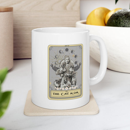 The Cat Mom Tarot Card Mug