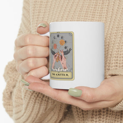 The Knitter Tarot Card Mug, Knitting