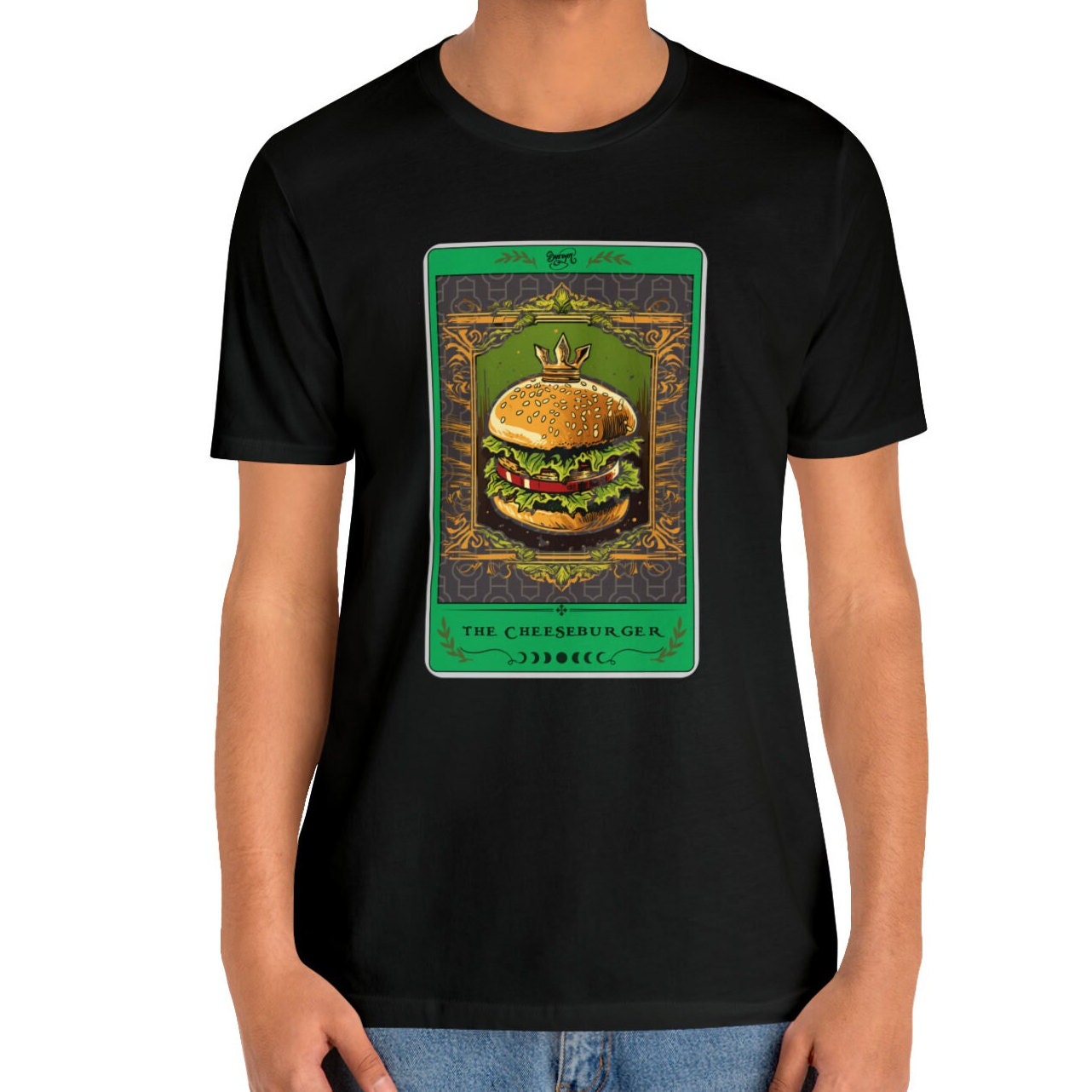 Cheeseburger Tarot Card Shirt