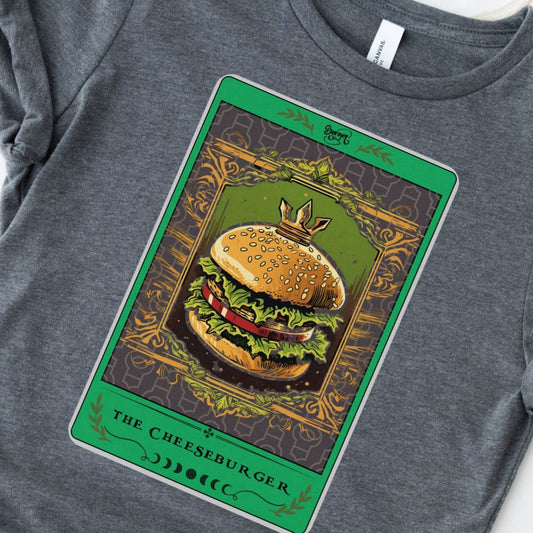 Cheeseburger Tarot Card Shirt