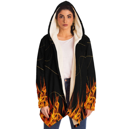 Fire Cloak rave cloak with hood
