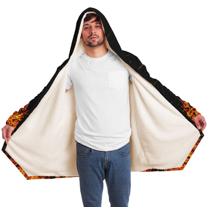 Fire Cloak rave cloak with hood