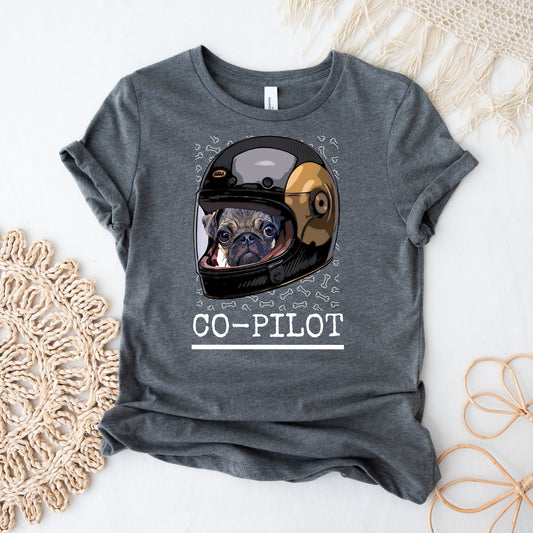 Pug "Dog is My Copilot" Shirt