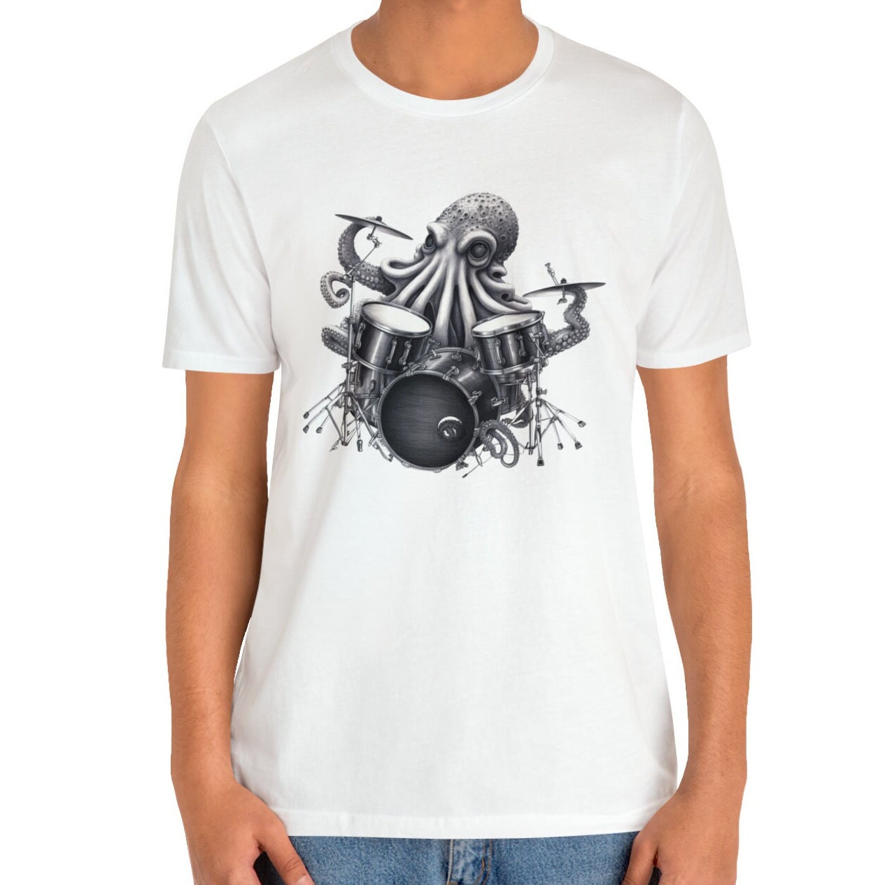 Octopus Playing Drums Shirt Drummer