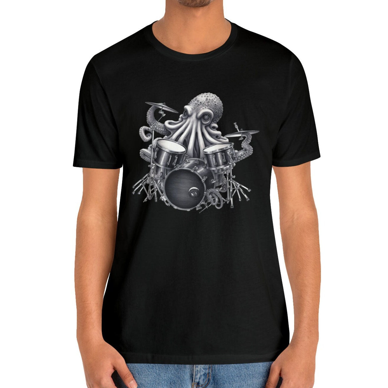 Octopus Playing Drums Shirt Drummer