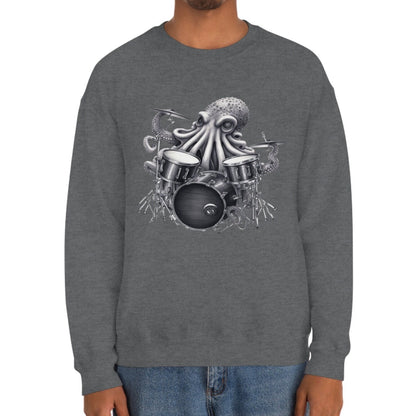 Octopus Playing Drums Sweatshirt Drummer