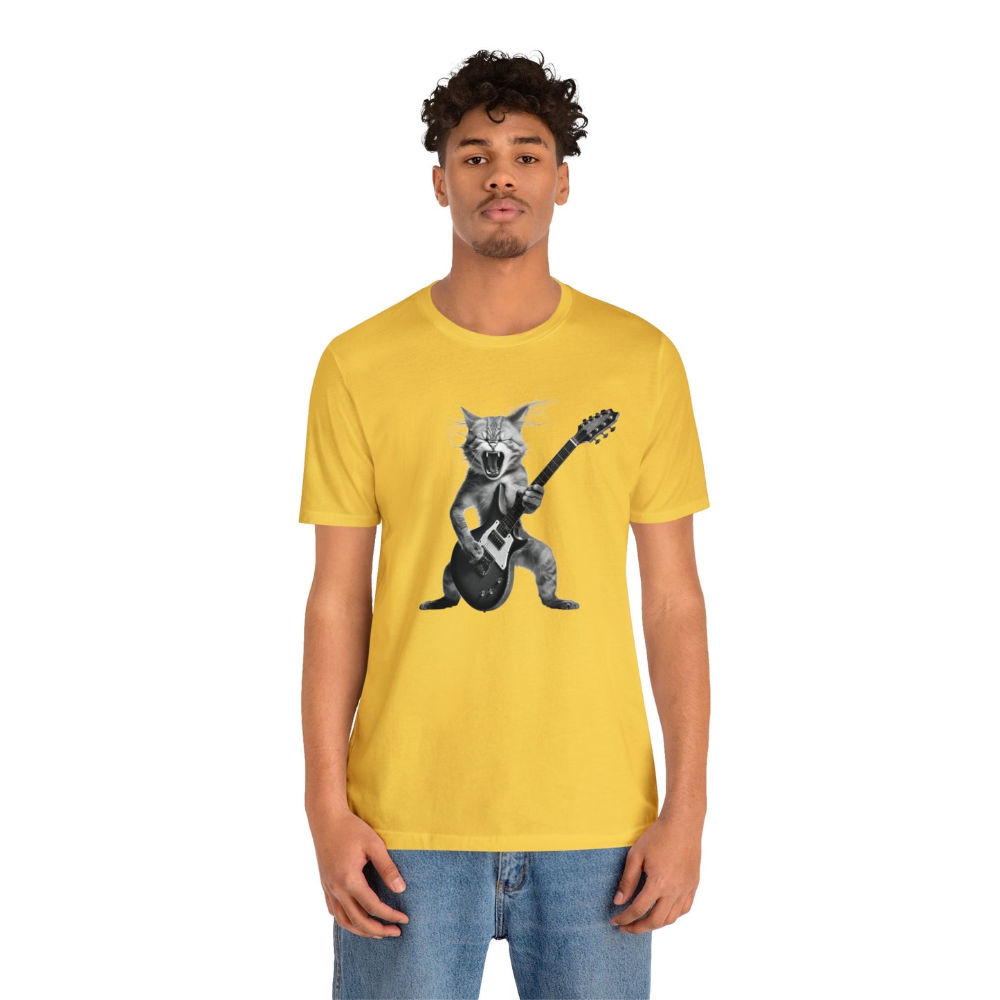 Cat Playing Guitar Shirt