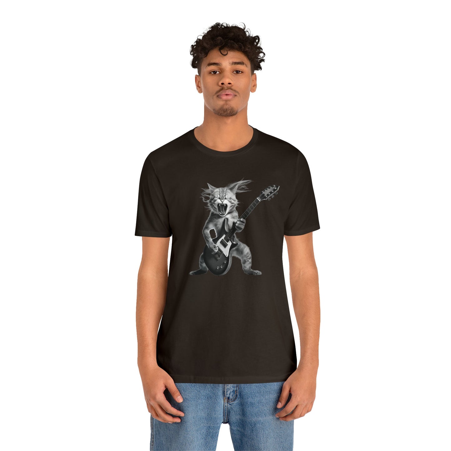 Cat Playing Guitar Shirt