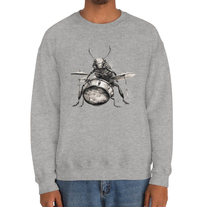 Cockroach Playing Drums Sweatshirt