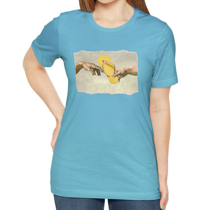 The Creation Of Flip Flop Shirt