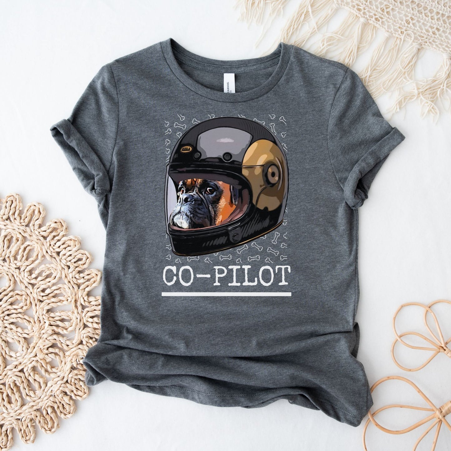 Boxer Dog Shirt "Dog is My Co-pilot"
