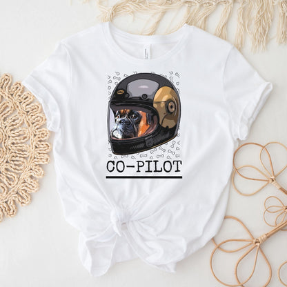 Boxer Dog Shirt "Dog is My Co-pilot"