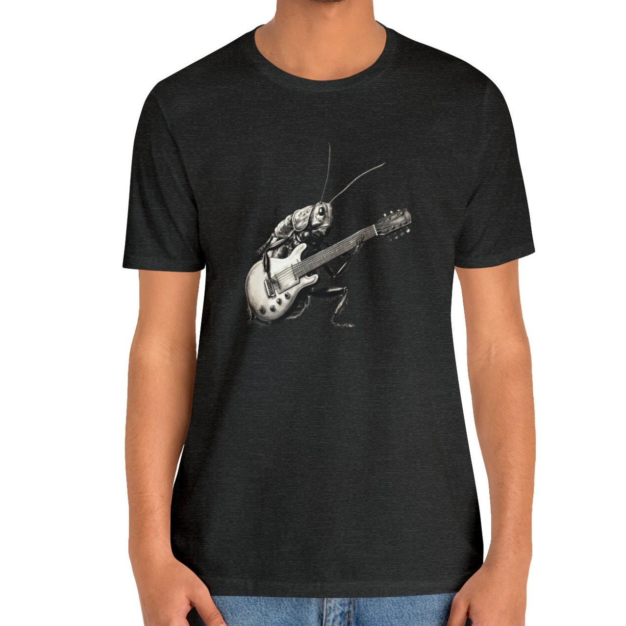 Cockroach Playing Guitar Shirt