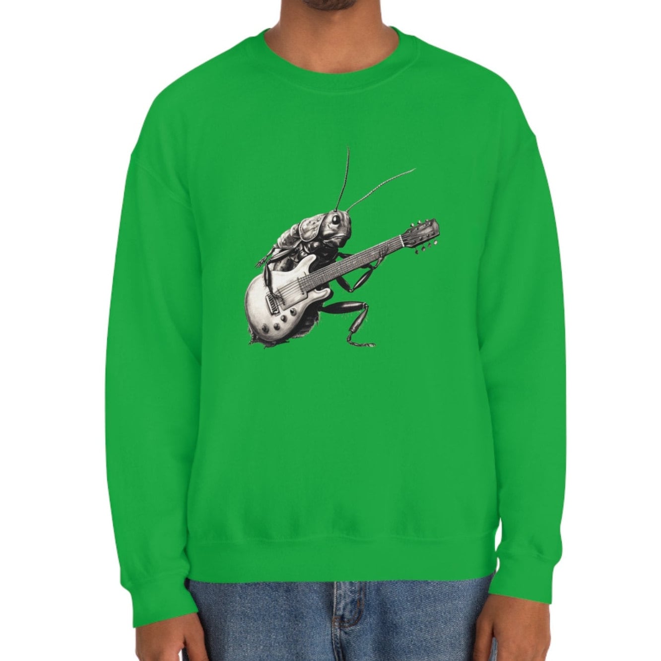 Cockroach Playing Guitar Sweatshirt