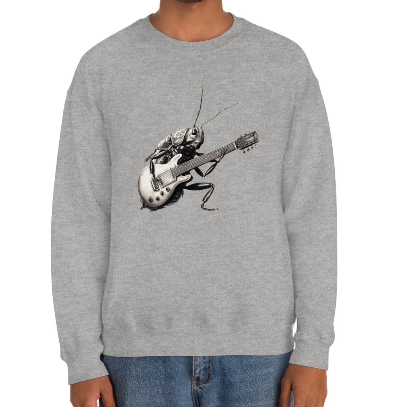 Cockroach Playing Guitar Sweatshirt