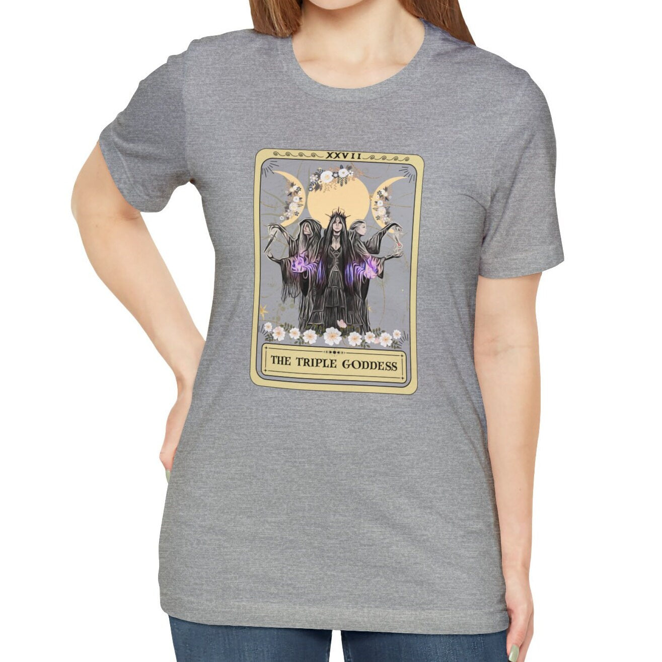 Hecate Triple Moon Goddess Tarot Card Shirt