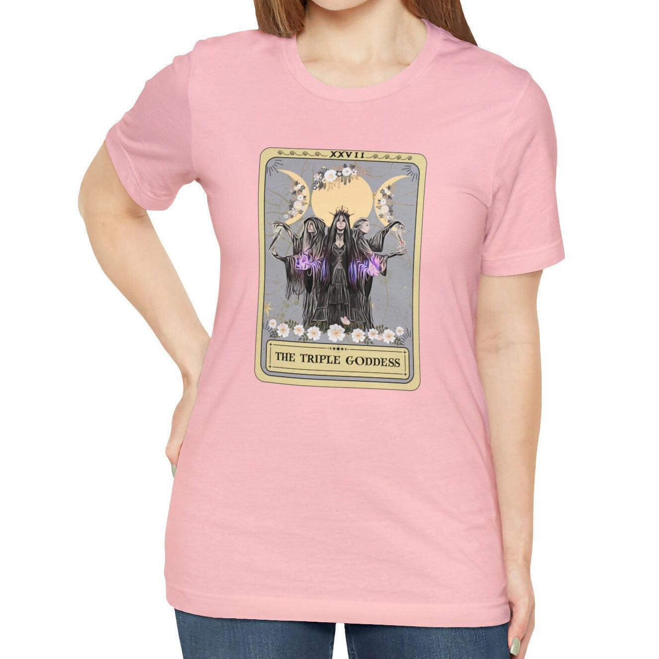 Hecate Triple Moon Goddess Tarot Card Shirt