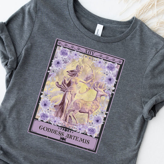 Goddess Artemis Tarot Card Shirt