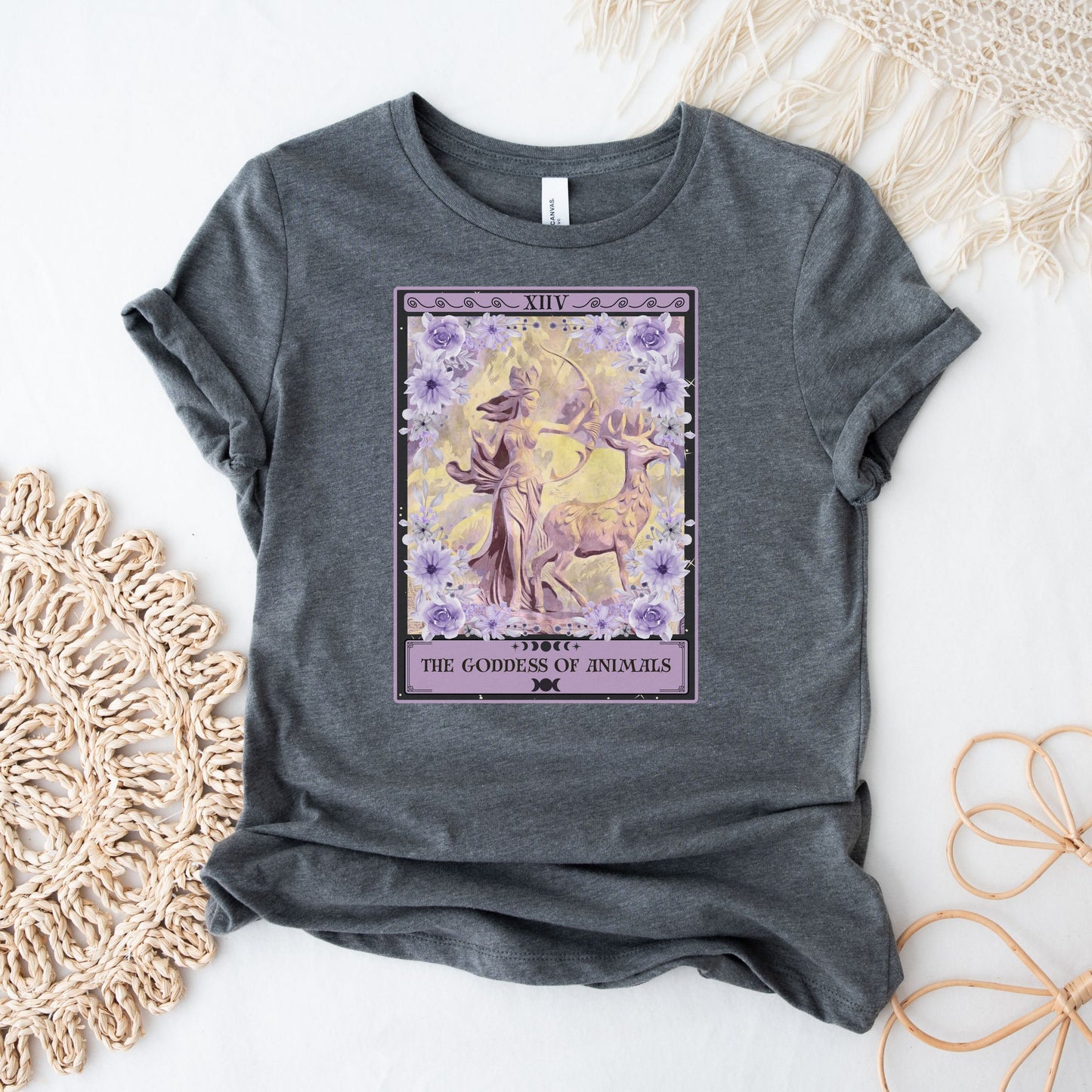 The Goddess of Animals Tarot Card Shirt, Artemis Goddess