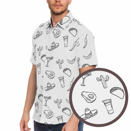 Mexican Food Button Down Shirt