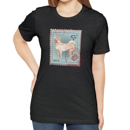 Akita Postage Stamp Shirt