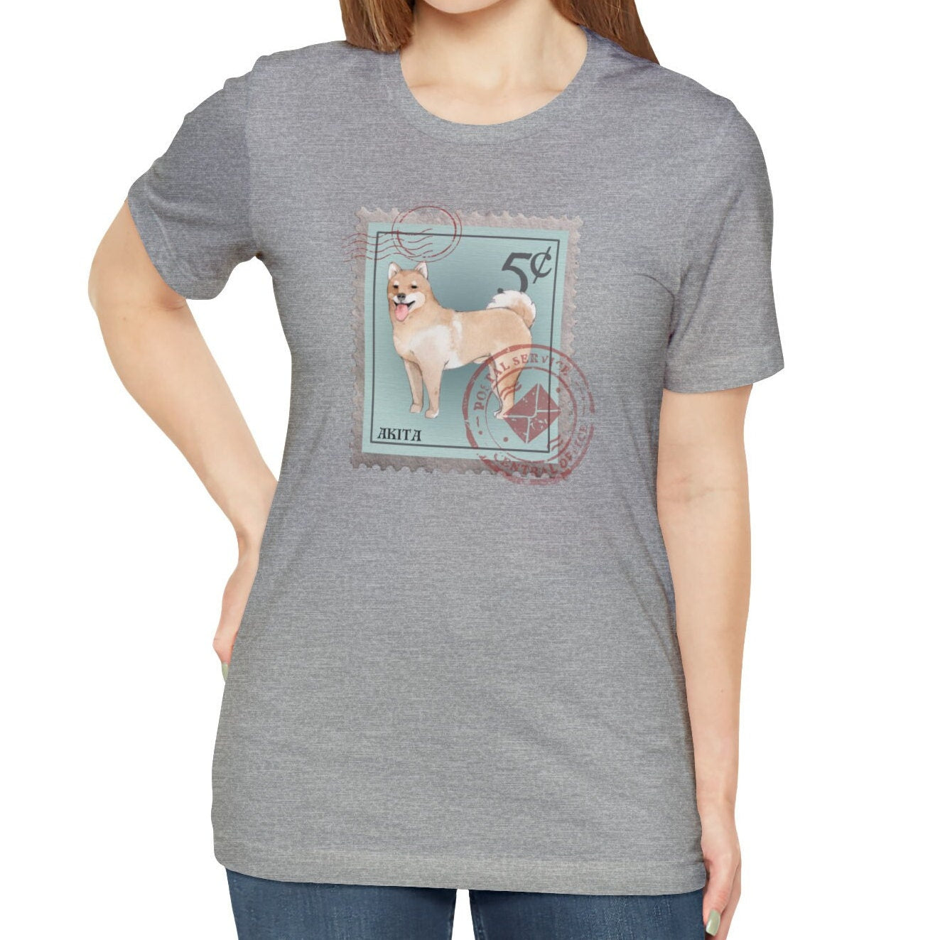 Akita Postage Stamp Shirt