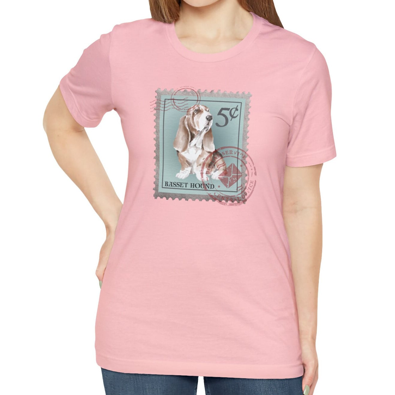 Basset Hound Postage Stamp Shirt