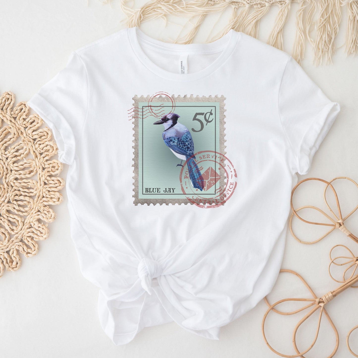 Blue Jay Postage Stamp Shirt