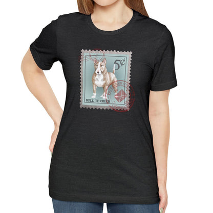 Bull Terrier Postage Stamp Shirt