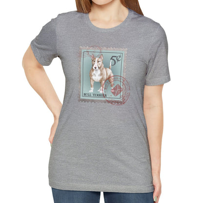 Bull Terrier Postage Stamp Shirt