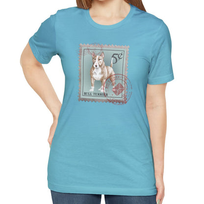 Bull Terrier Postage Stamp Shirt