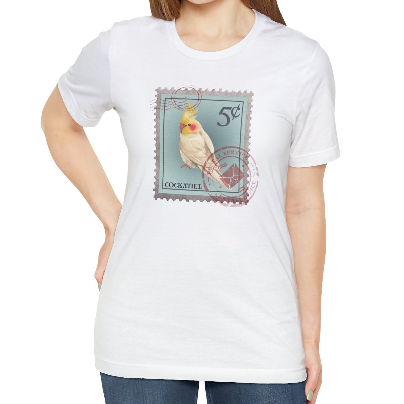 Cockatiel Postage Stamp Shirt