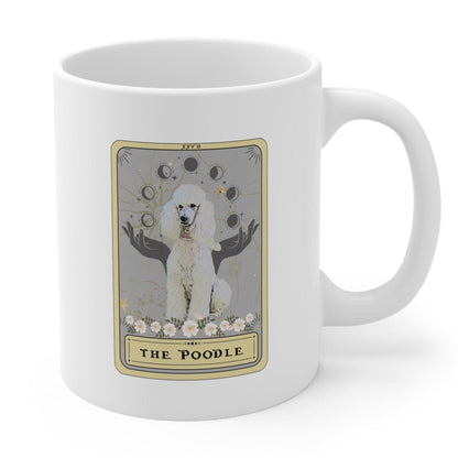 Poodle Tarot Card Mug, Dog Lover