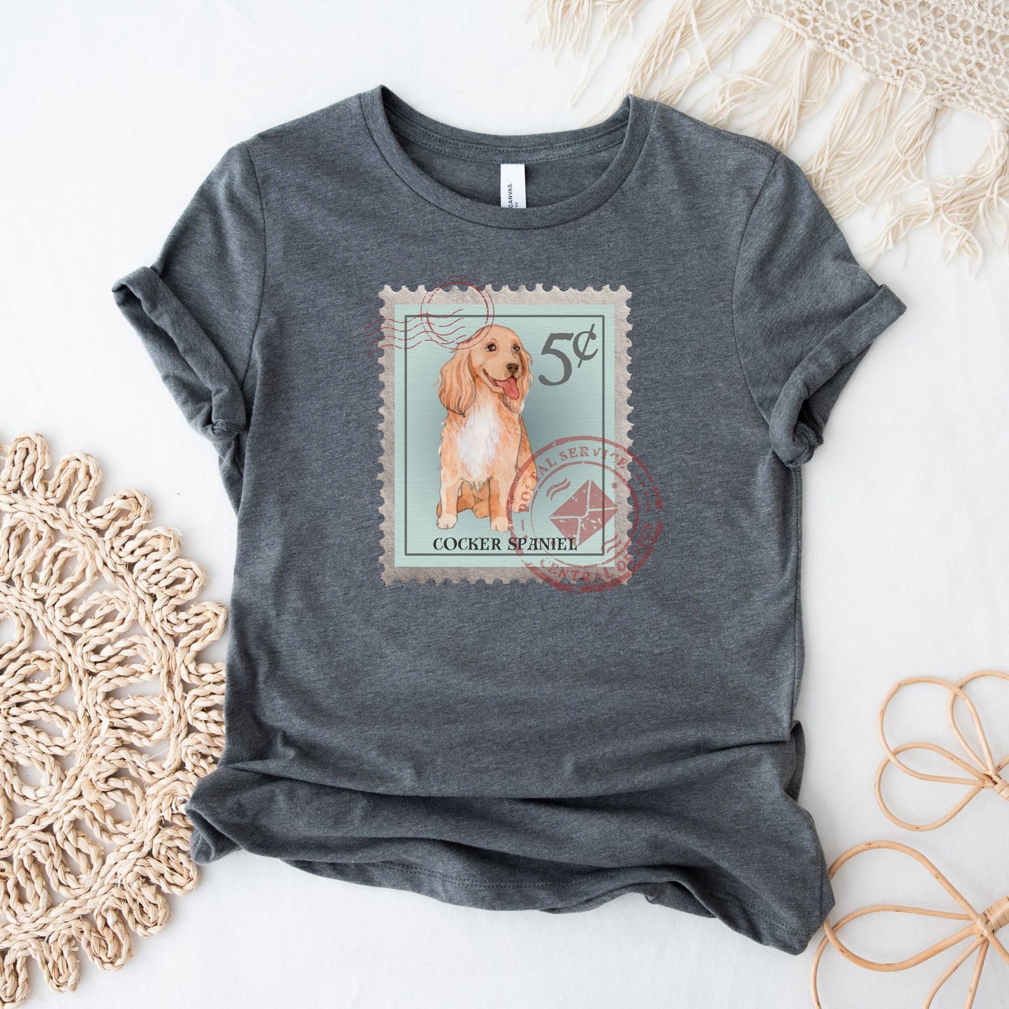 Cocker Spaniel Postage Stamp Shirt